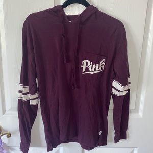 Victoria’s Secret PINK Long Sleeve Hoodie Tee